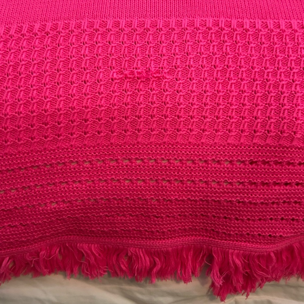 Lilly Pulitzer Noble Vibrant Pink Cardigan, Size XL- Flawed-See Pictures - Picture 13 of 16
